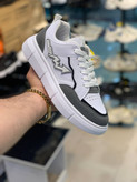 کفش اسپرت مردانه مدل Lightning White | سبک، راحت، روزمره (سفید طوسی)