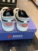 کتانی مردانه KSHOES مدل Jordan 1 Low کد 12919 سایز 41 تا44(رنگسفید-طوسی)