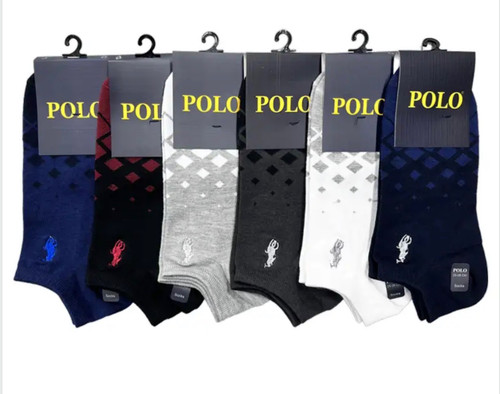 جوراب مچی مردانه گلدوزی پولو POLO کد ۱۳۳